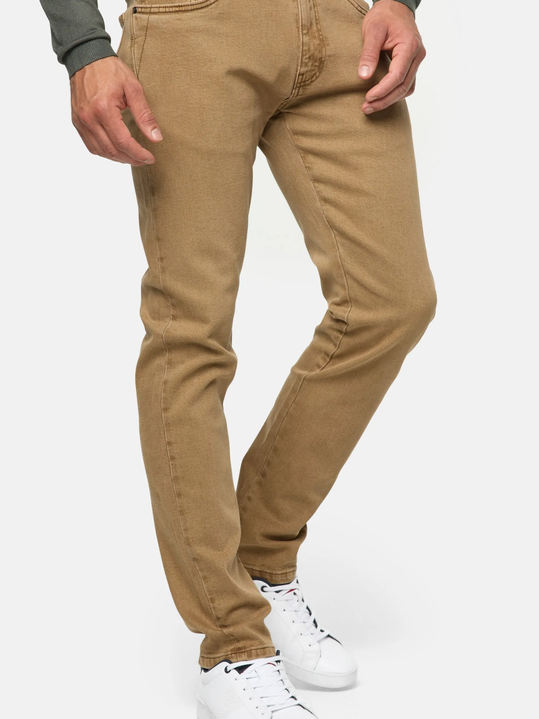Indicode Herren Jeanshose - INSamario in braun