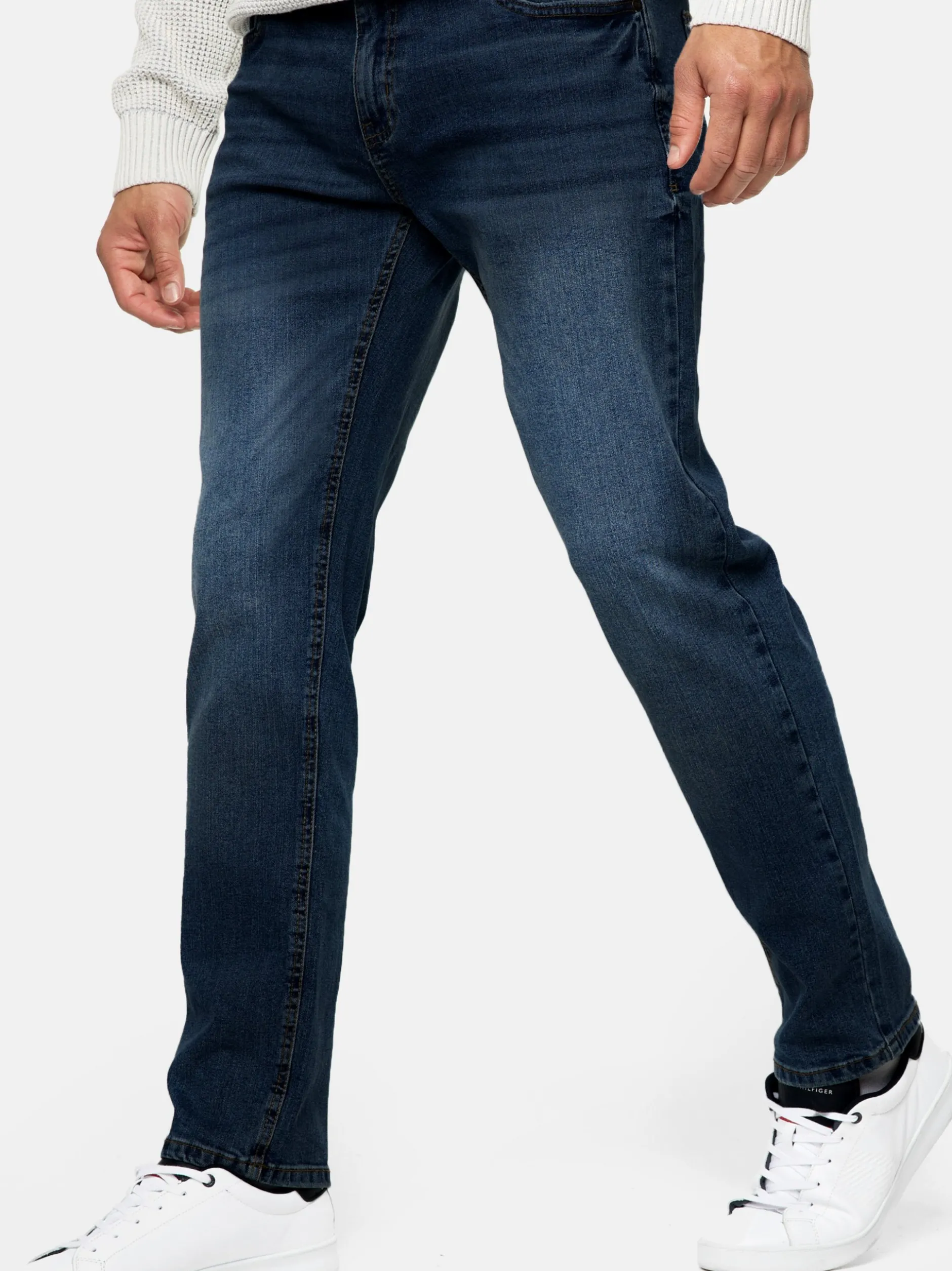 Indicode Herren Jeanshose - INSantino in rinsed denim
