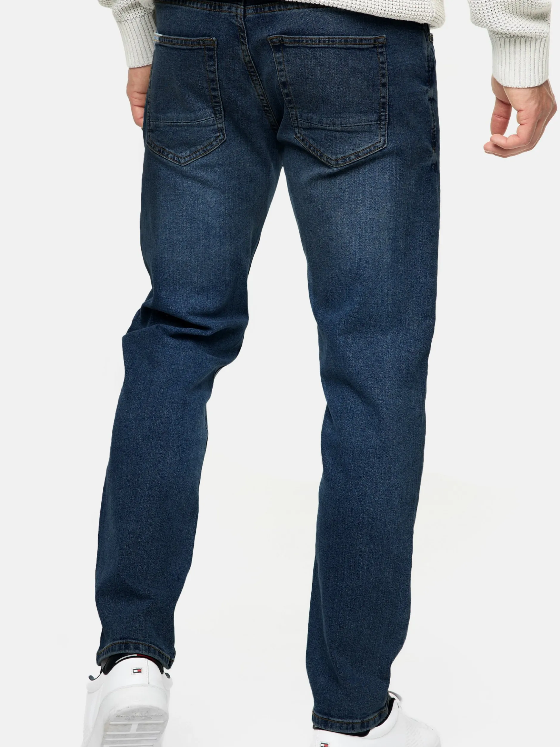 Indicode Herren Jeanshose - INSantino in rinsed denim