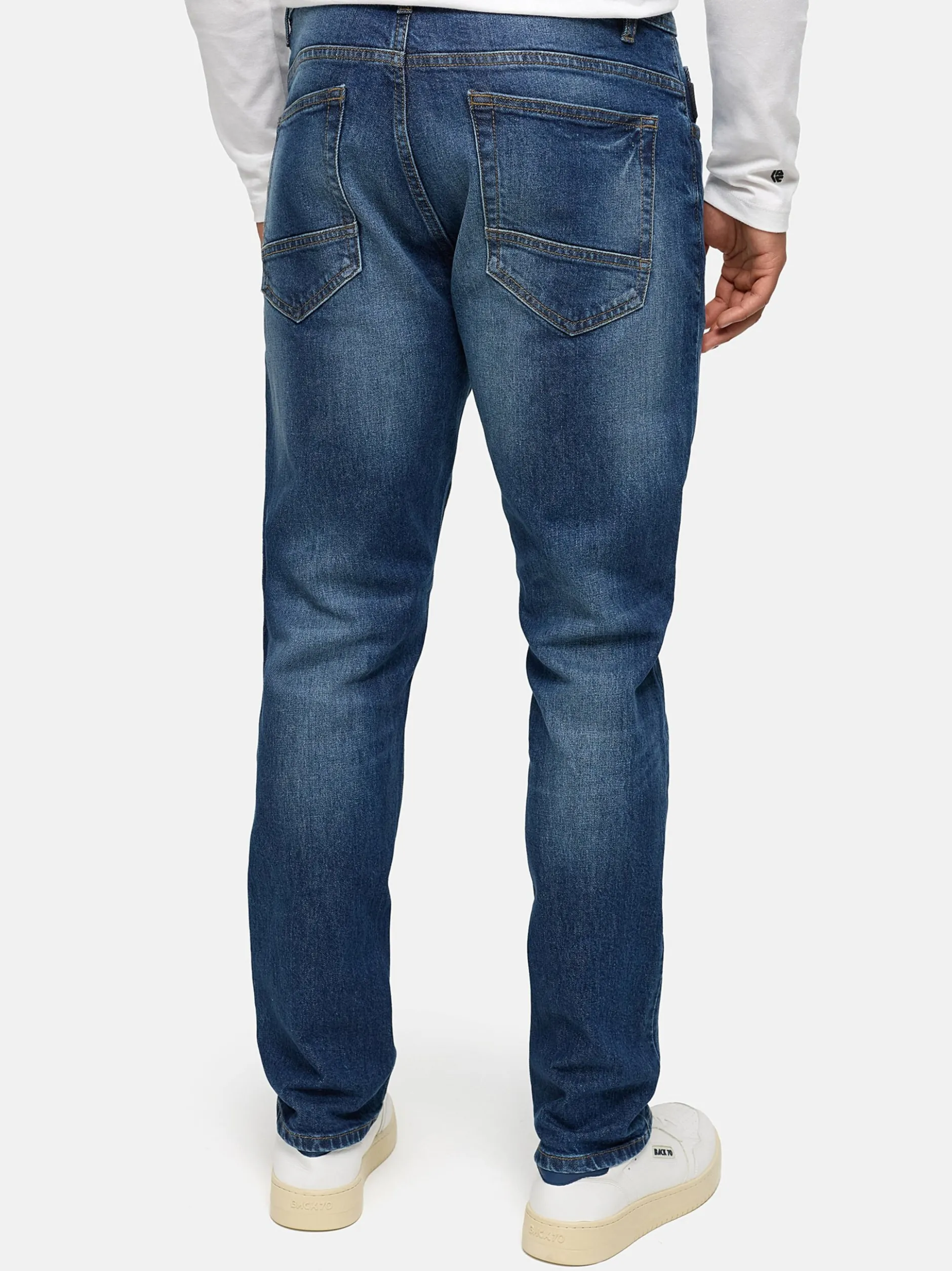 Indicode Herren Jeanshose - INValoy in blue stone denim