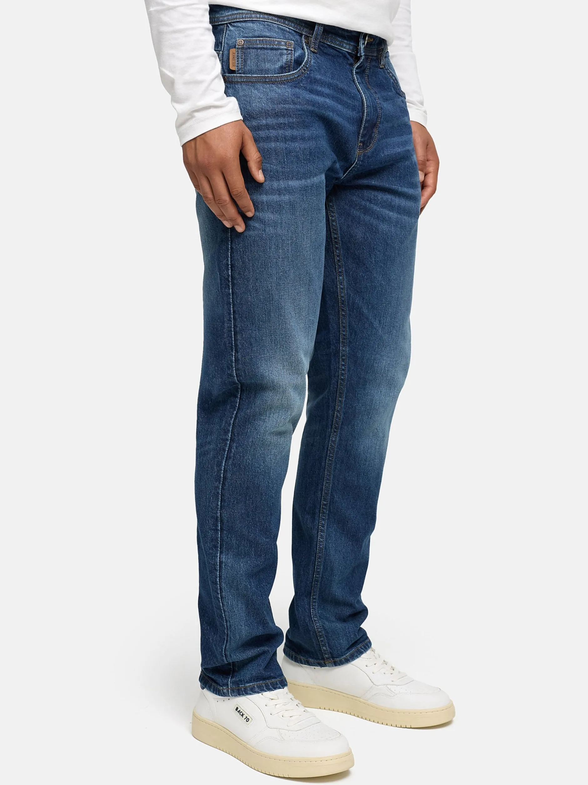 Indicode Herren Jeanshose - INValoy in blue stone denim