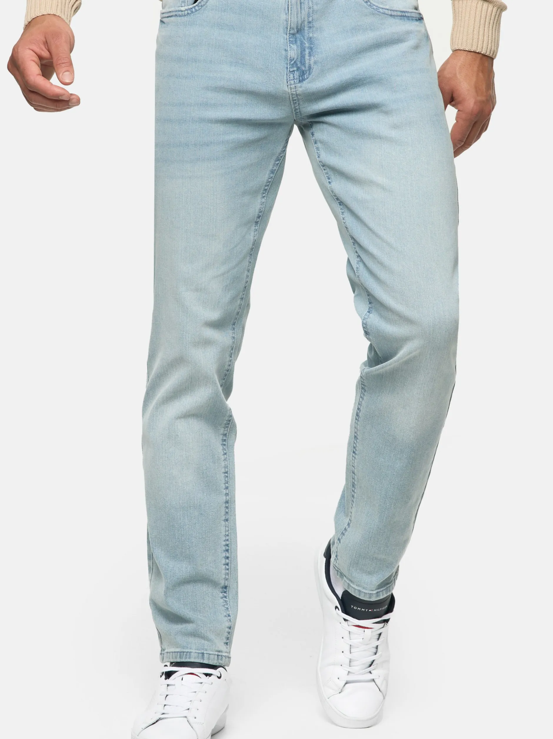 Indicode Herren Jeanshose - INSantino in hellblau blue stone