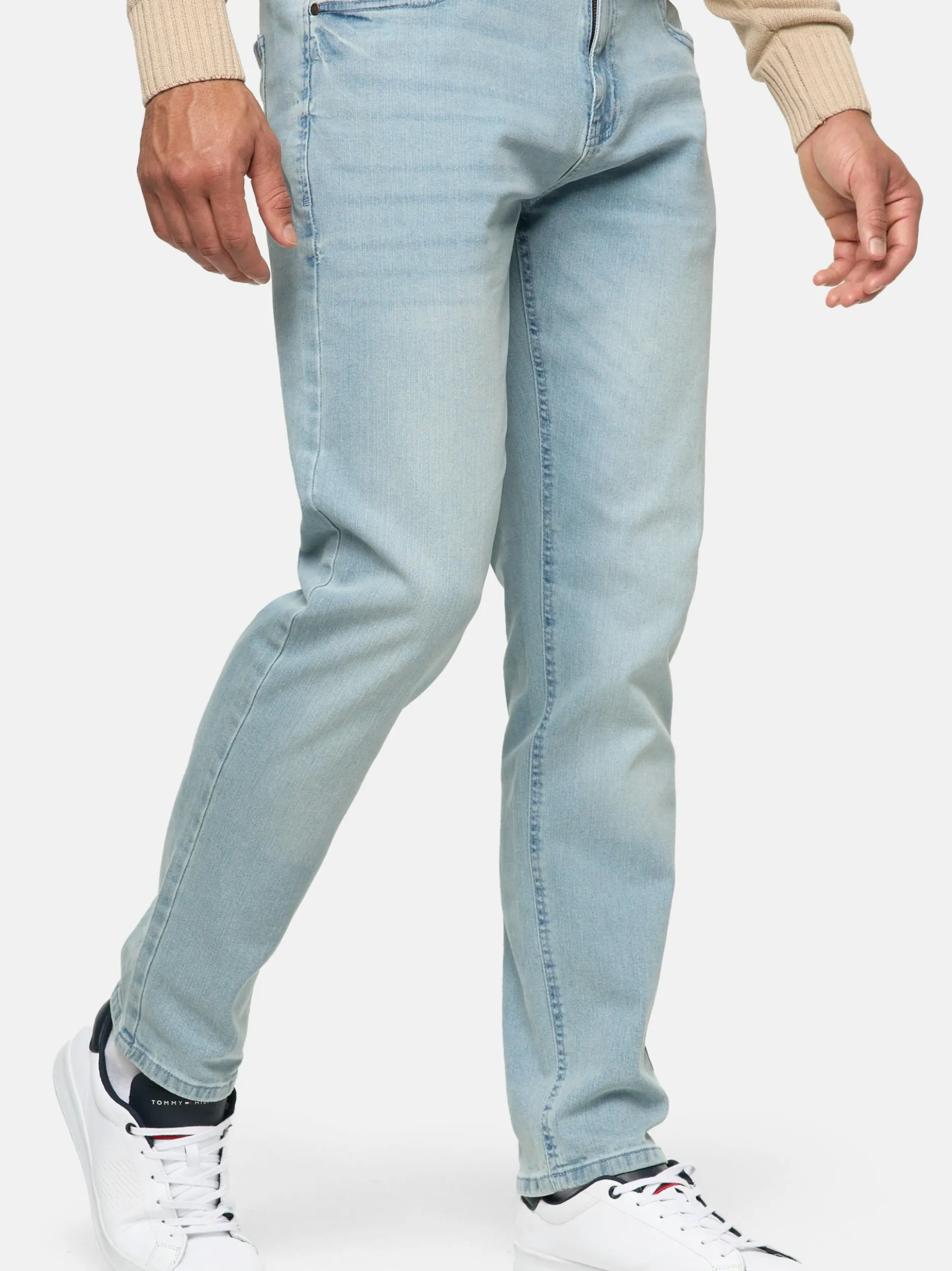 Indicode Herren Jeanshose - INSantino in hellblau blue stone