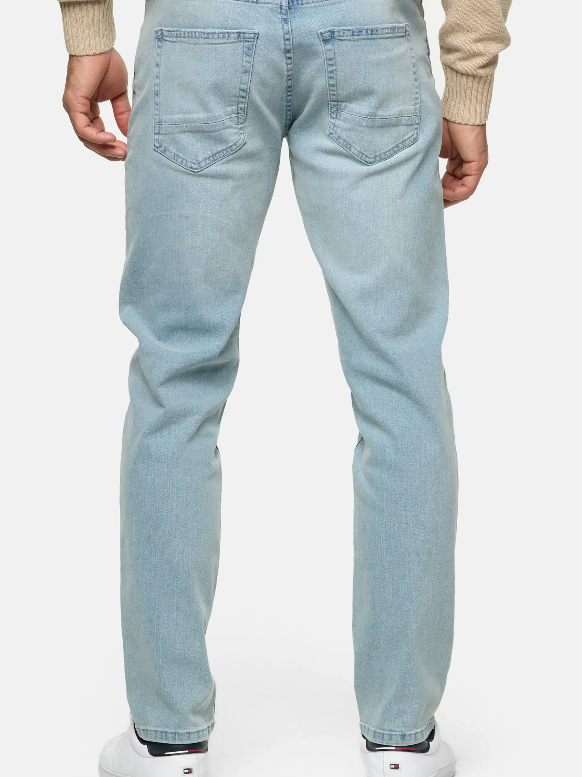 Indicode Herren Jeanshose - INSantino in hellblau blue stone