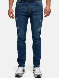 Indicode Herren Jeanshose - INPllum in blau denim
