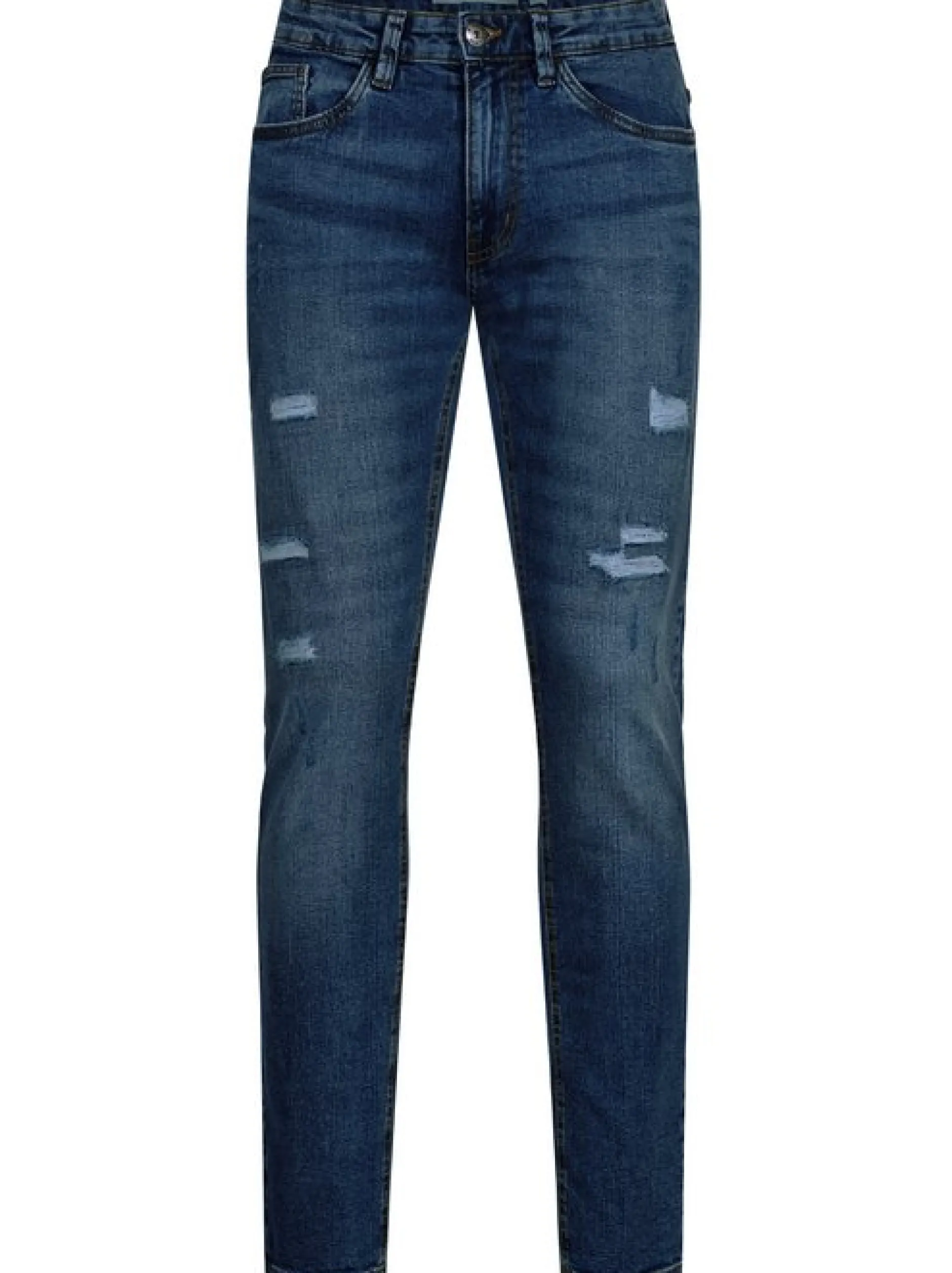 Indicode Herren Jeanshose - INPllum in blau denim