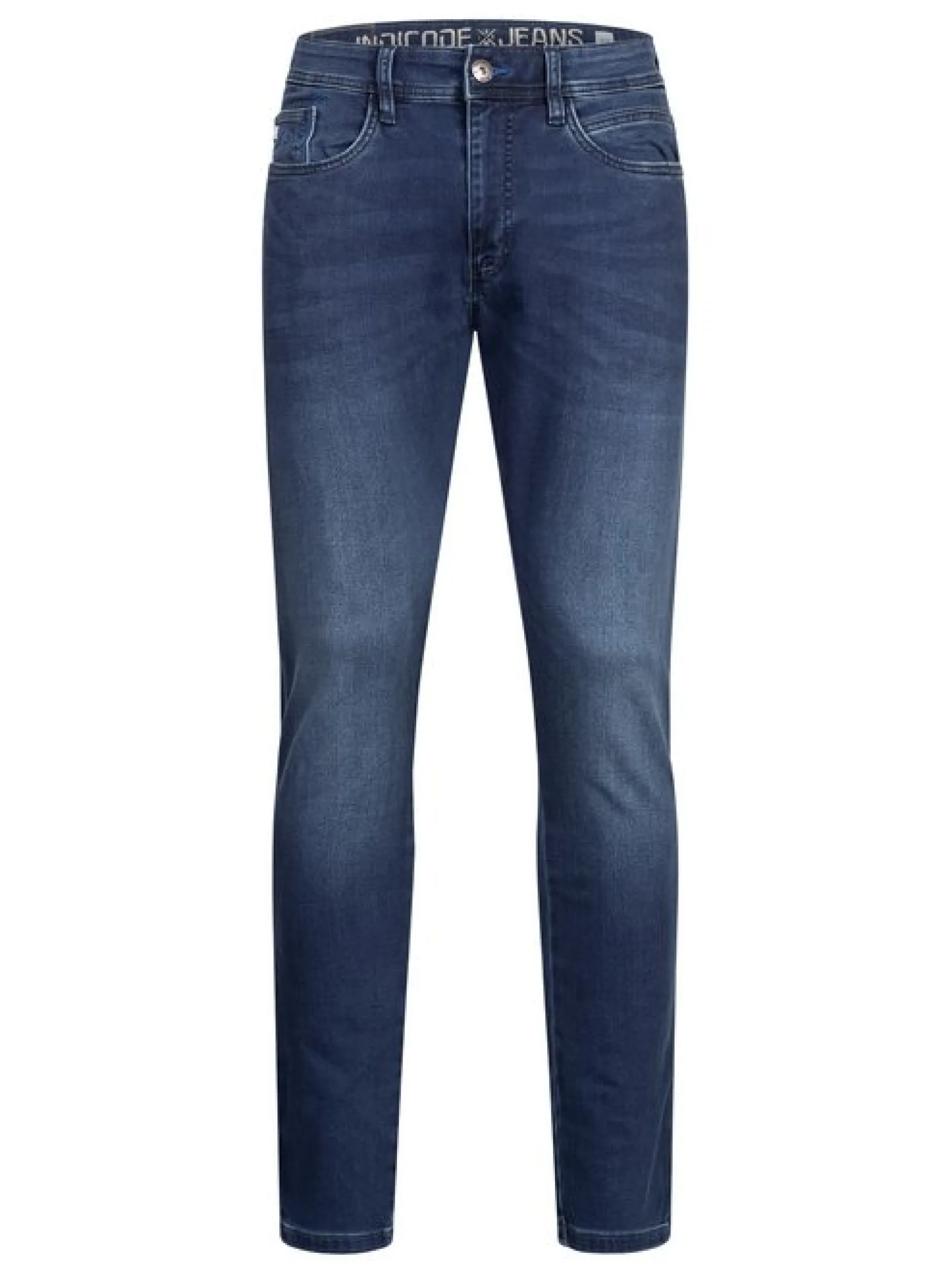 Indicode Herren Jeanshose - INCoil in denim blau