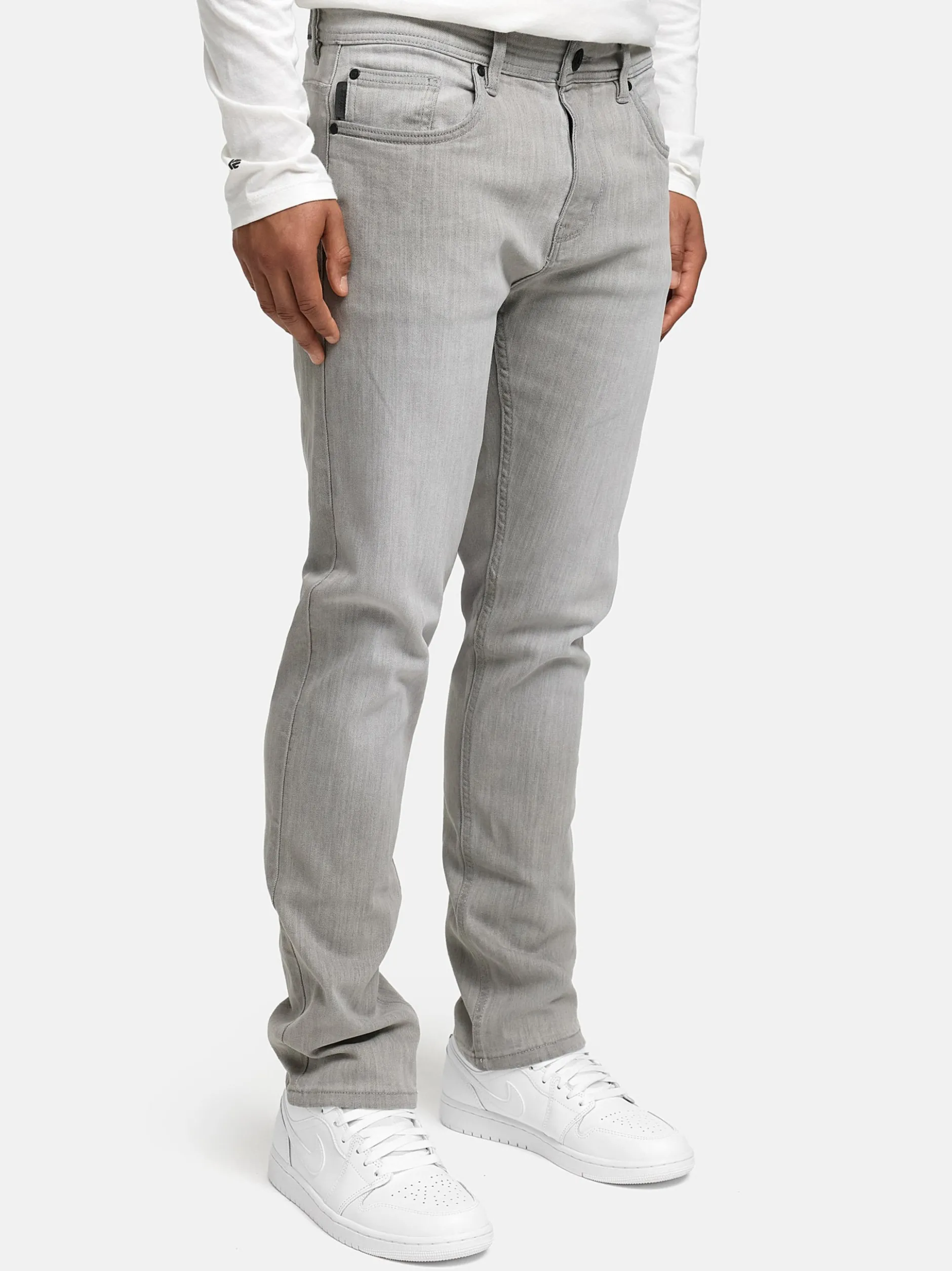 Indicode Herren Jeanshose - INValoy in hellgrau grau