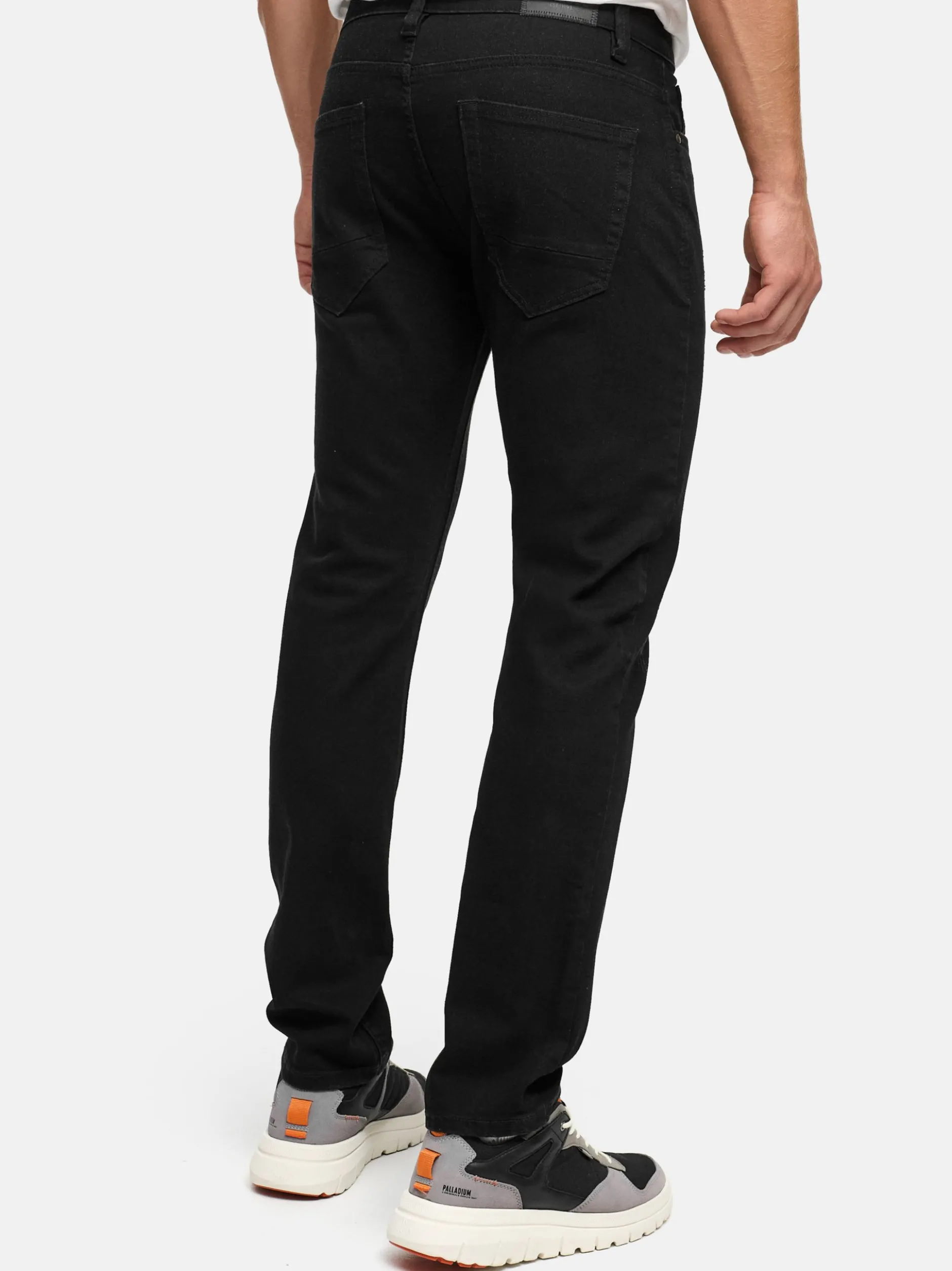 Indicode Herren Jeanshose - INPllum in schwarz