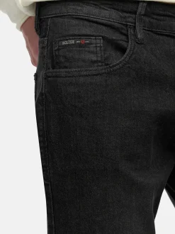 Indicode Herren Jeanshose - Texas in schwarz