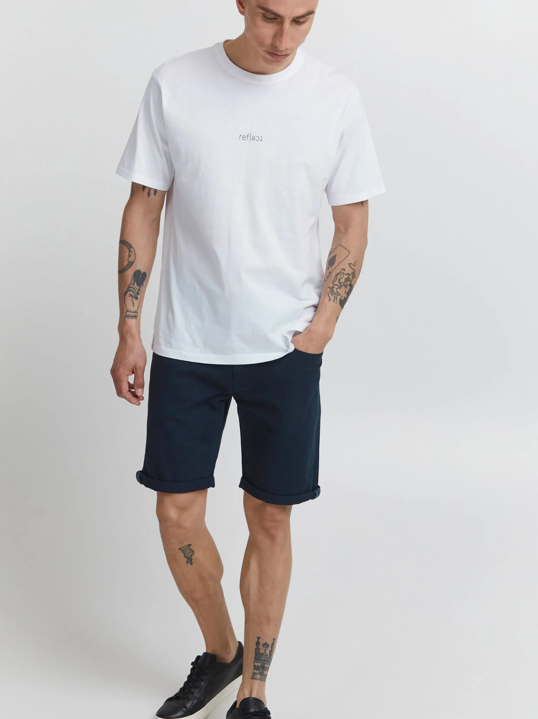 Indicode Herren Jeansshorts - IDPokka in marine