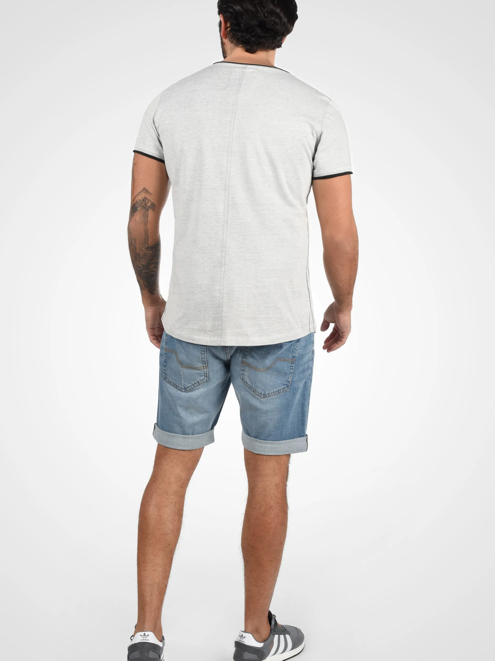 Indicode Herren Jeansshorts - IDQuentin in blau
