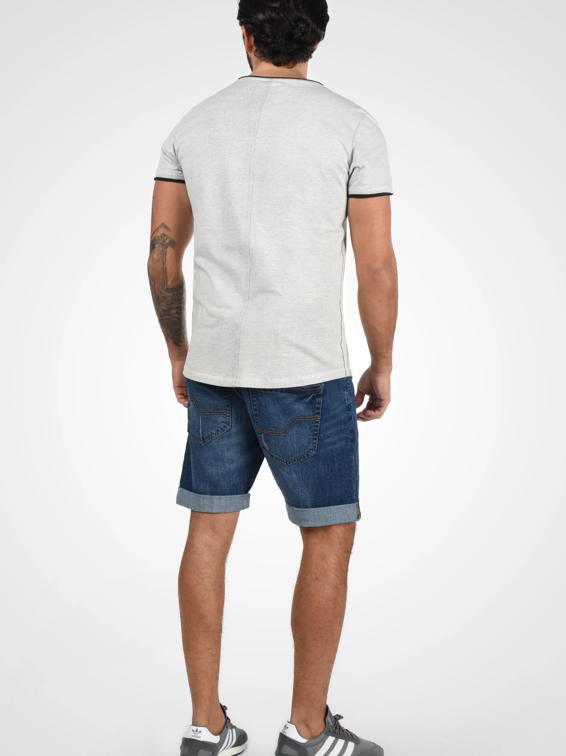 Indicode Herren Jeansshorts - IDQuentin in indigo