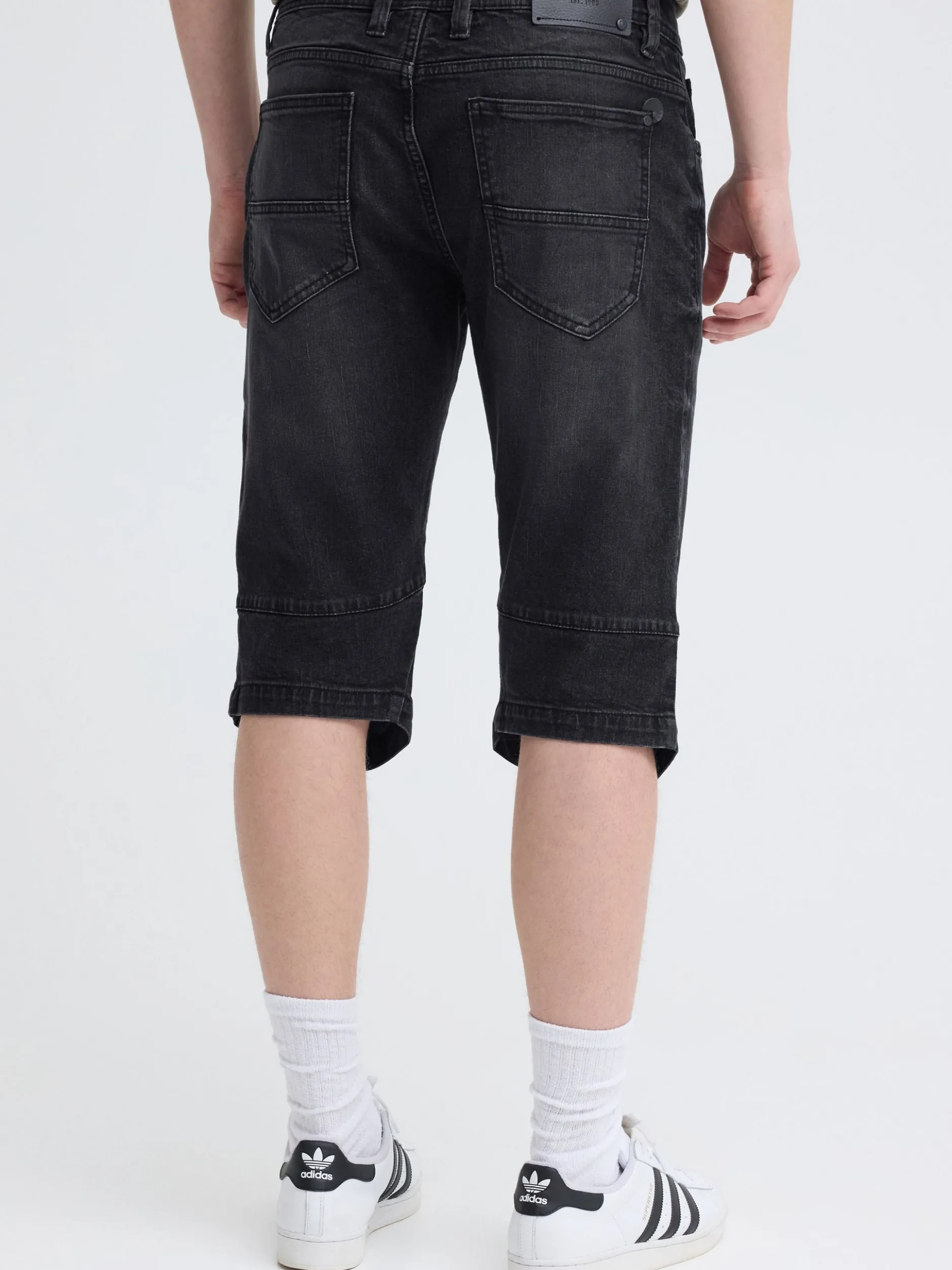 Indicode Herren Jeansshorts - IDQuince in schwarz
