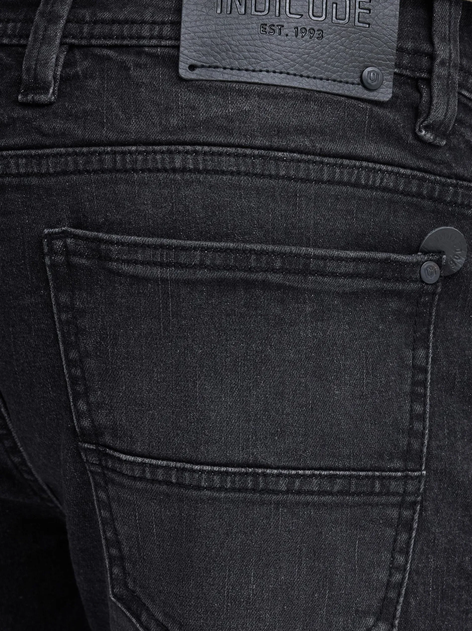 Indicode Herren Jeansshorts - IDQuince in schwarz