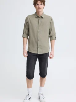Indicode Herren Jeansshorts - IDQuince in schwarz