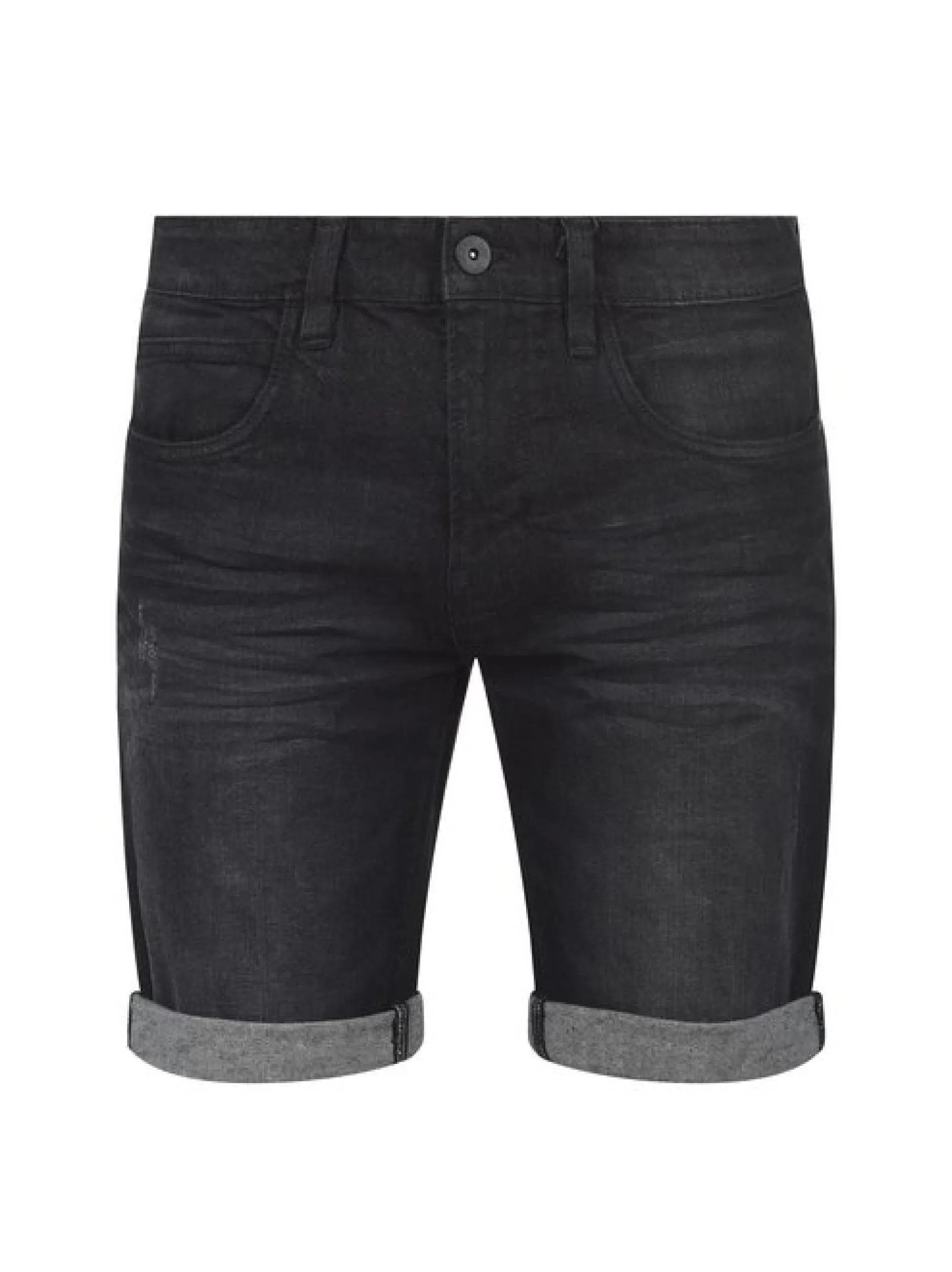 Indicode Herren Jeansshorts - IDQuentin in schwarz