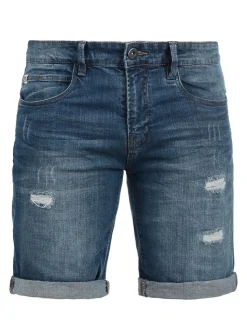 Indicode Herren Jeansshorts - IDHallow in indigo
