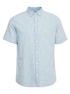 Indicode Herren Kurzarmhemd - IDHank in beige