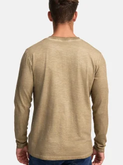 Indicode Herren Langarmshirt - INKilsone in beige