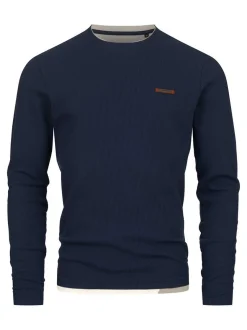 Indicode Herren Langarmshirt - INSigfinn in marine