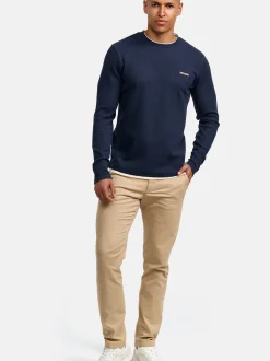 Indicode Herren Langarmshirt - INSigfinn in marine
