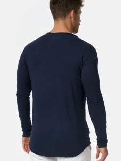 Indicode Herren Langarmshirt - Willbur Longsleeve in marine