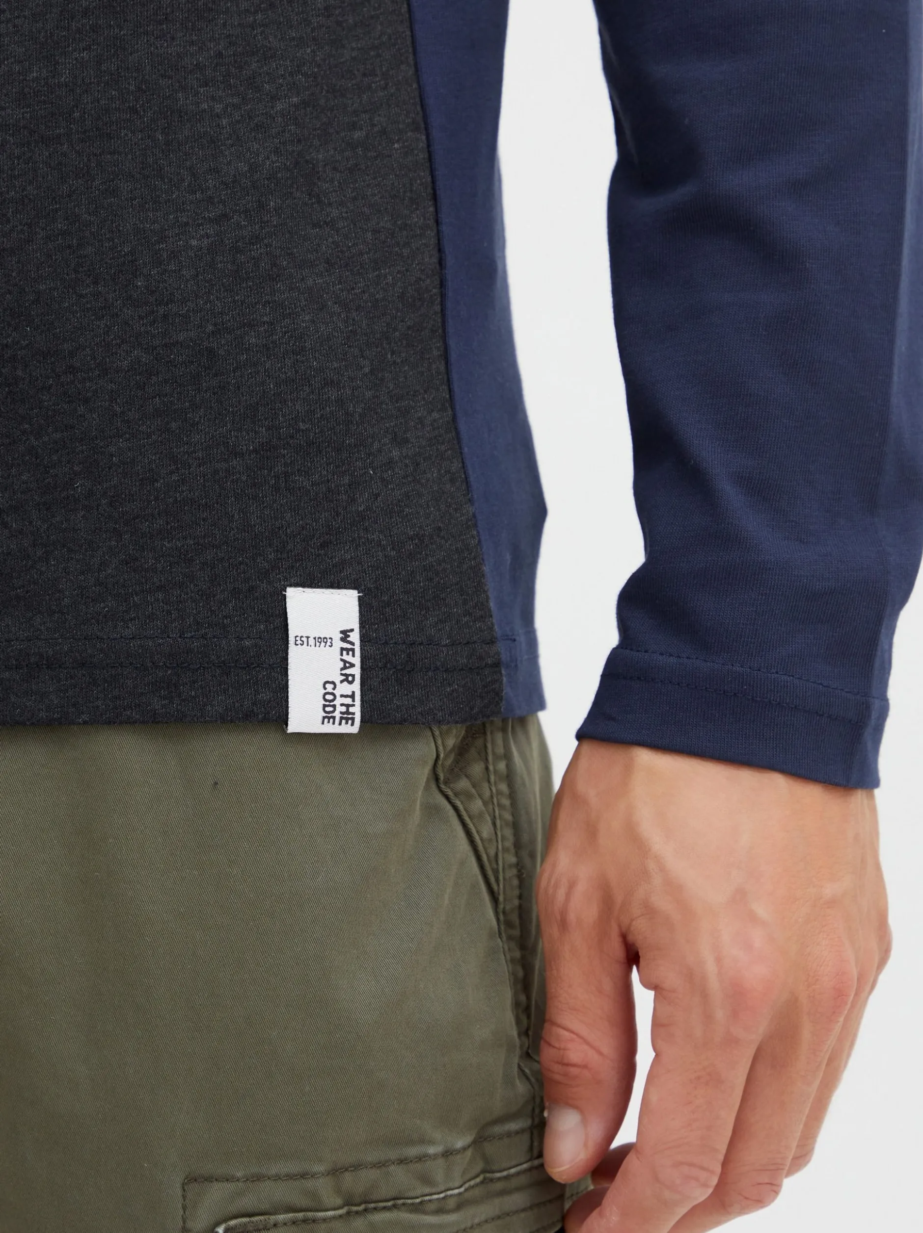 Indicode Herren Langarmshirt - IDMatheo in marine