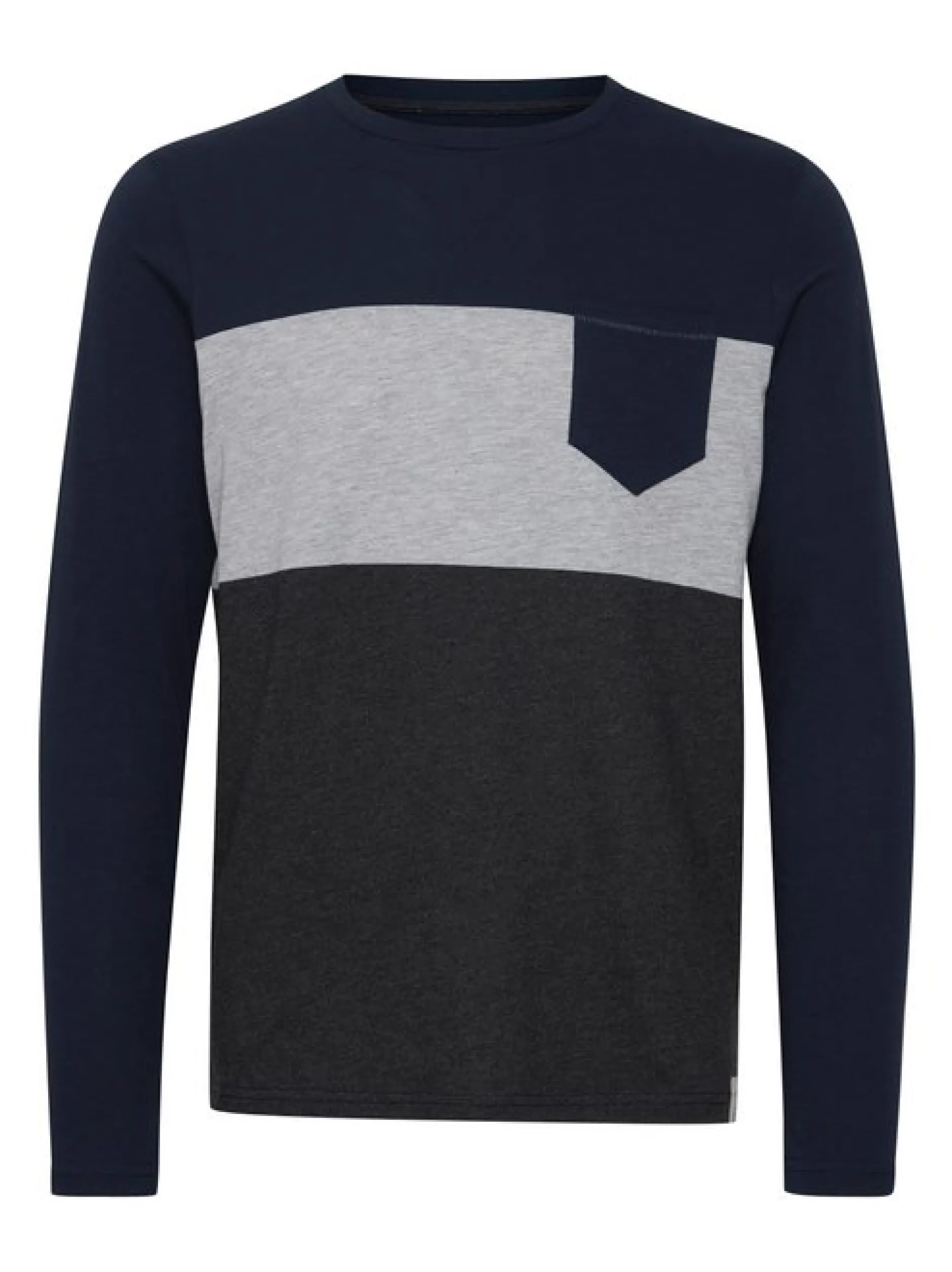 Indicode Herren Langarmshirt - IDMatheo in marine