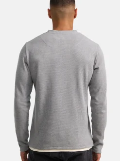 Indicode Herren Langarmshirt - INValwald in hellgrau grau