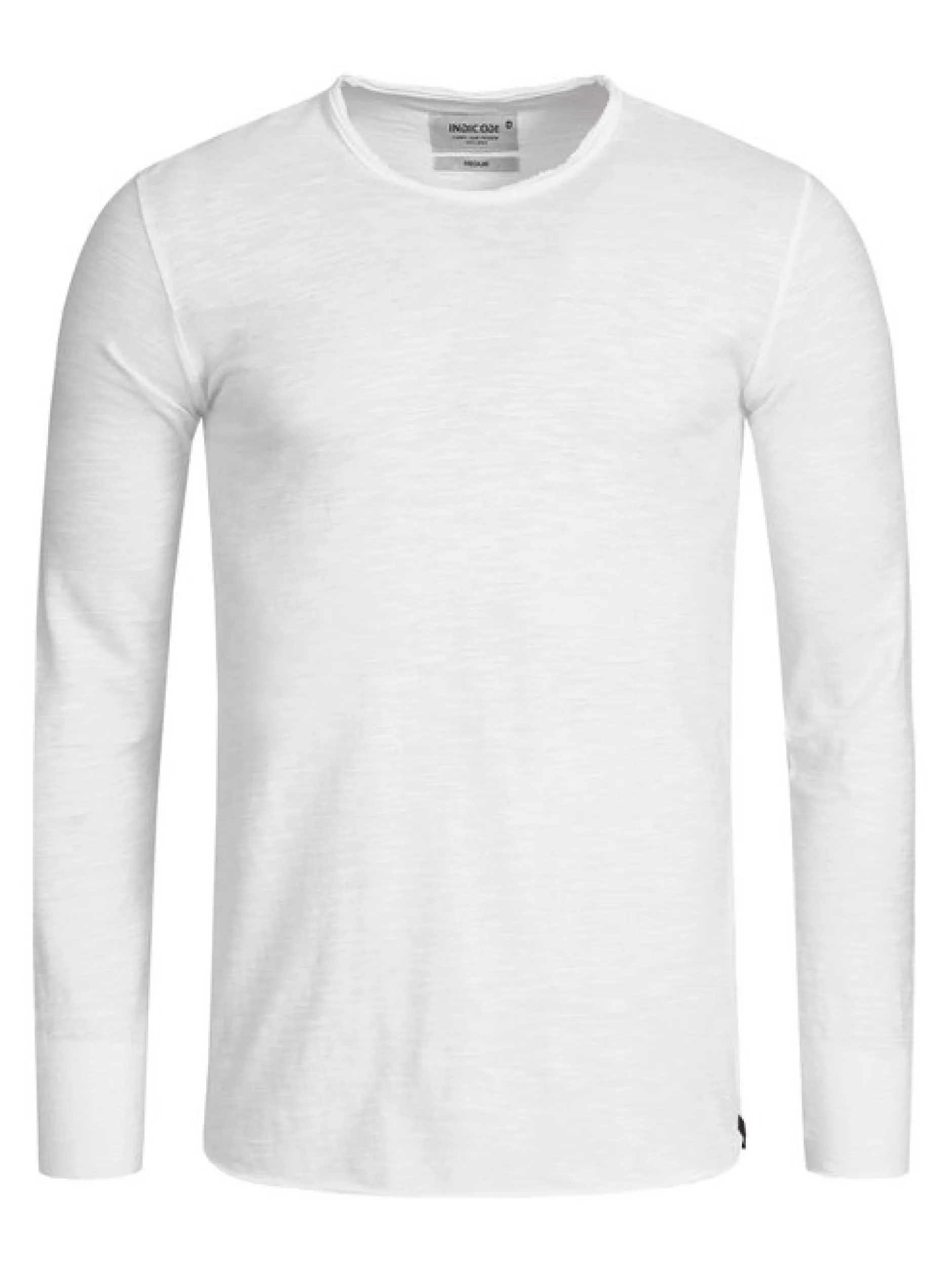 Indicode Herren Langarmshirt - Willbur Longsleeve in weiß
