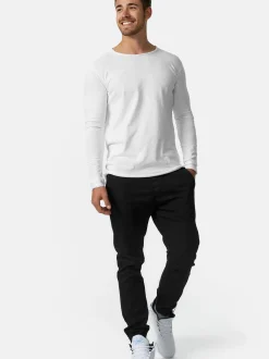 Indicode Herren Langarmshirt - Willbur Longsleeve in weiß