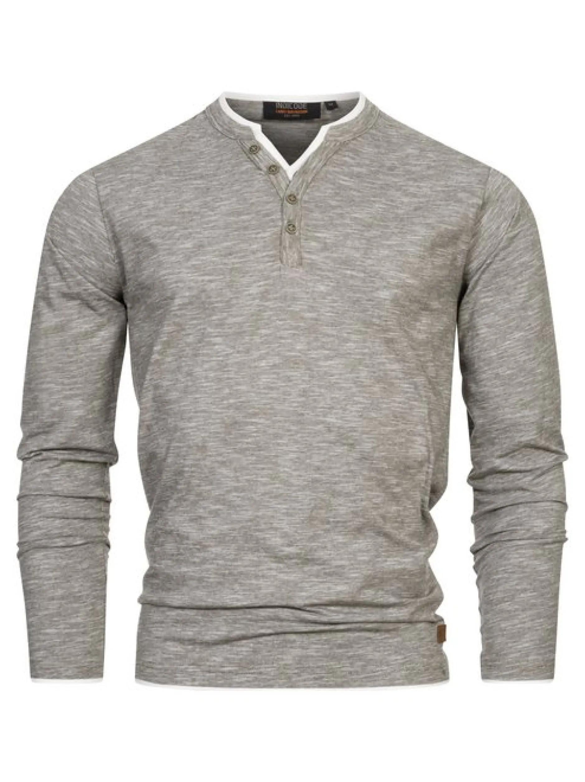 Indicode Herren Langarmshirt - INColeson in khaki