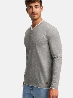 Indicode Herren Langarmshirt - INColeson in khaki