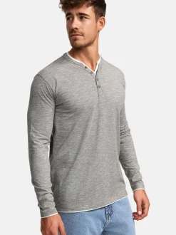 Indicode Herren Langarmshirt - INColeson in khaki