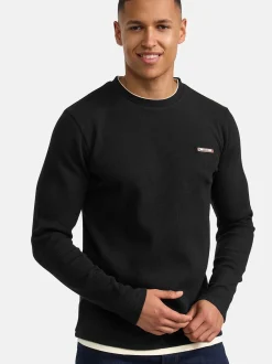 Indicode Herren Langarmshirt - INSigfinn in schwarz