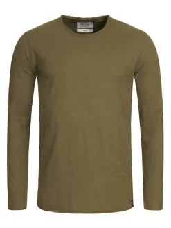 Indicode Herren Langarmshirt - Willbur Longsleeve in khaki