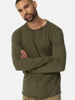 Indicode Herren Langarmshirt - Willbur Longsleeve in khaki