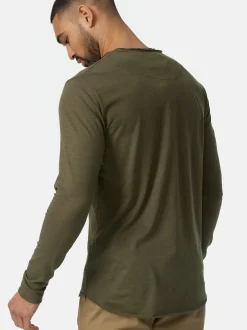 Indicode Herren Langarmshirt - Willbur Longsleeve in khaki