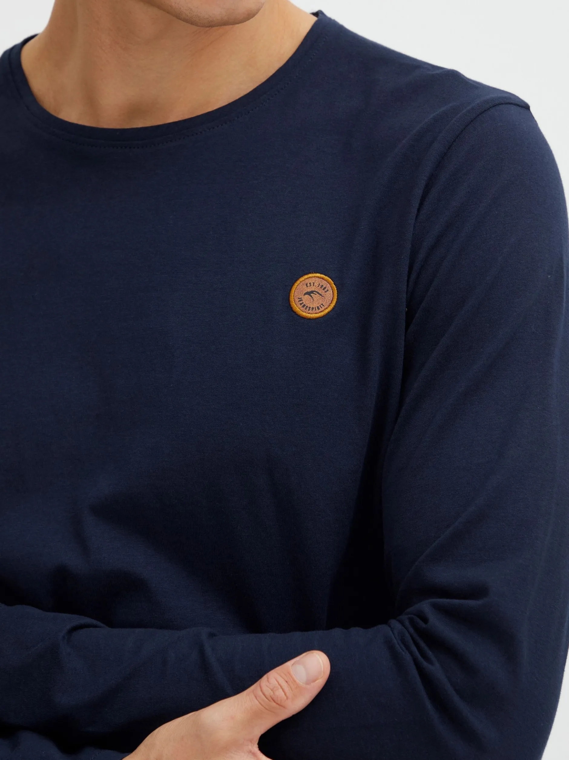 Indicode Herren Langarmshirt - IDPhillo in marine