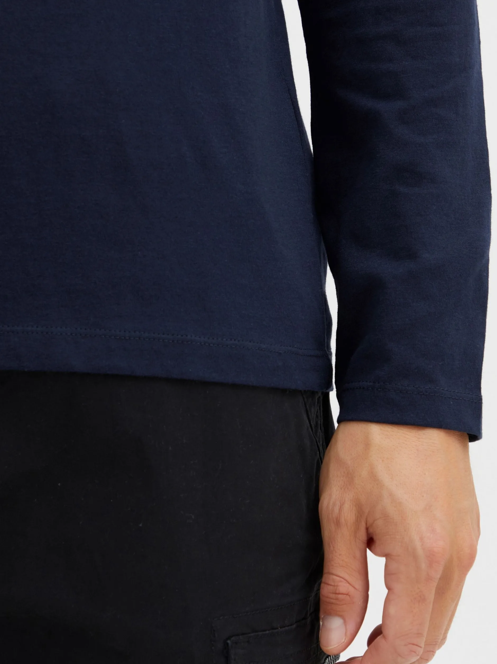 Indicode Herren Langarmshirt - IDPhillo in marine