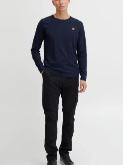 Indicode Herren Langarmshirt - IDPhillo in marine