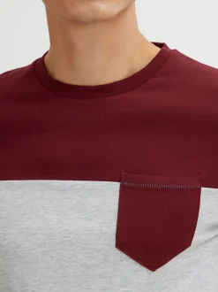 Indicode Herren Langarmshirt - IDMatheo in bordeaux