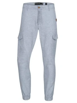 Indicode Herren Leinenhose - Booth in hellblau