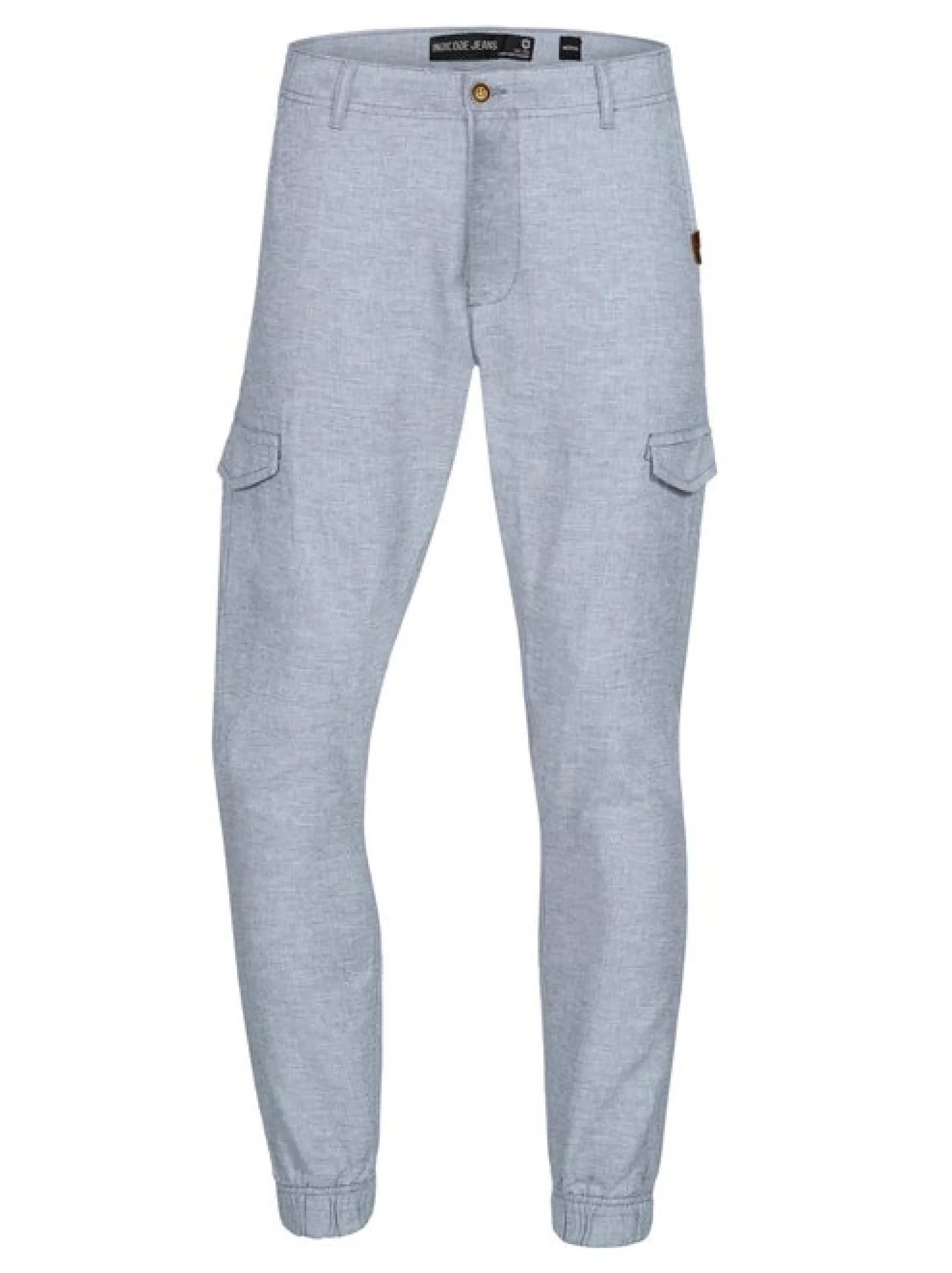 Indicode Herren Leinenhose - Booth in hellblau