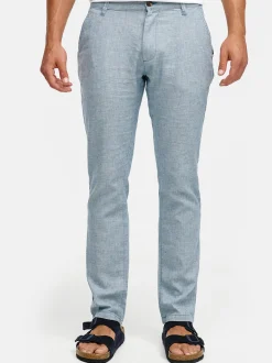 Indicode Herren Leinenhose - INGuy in blau