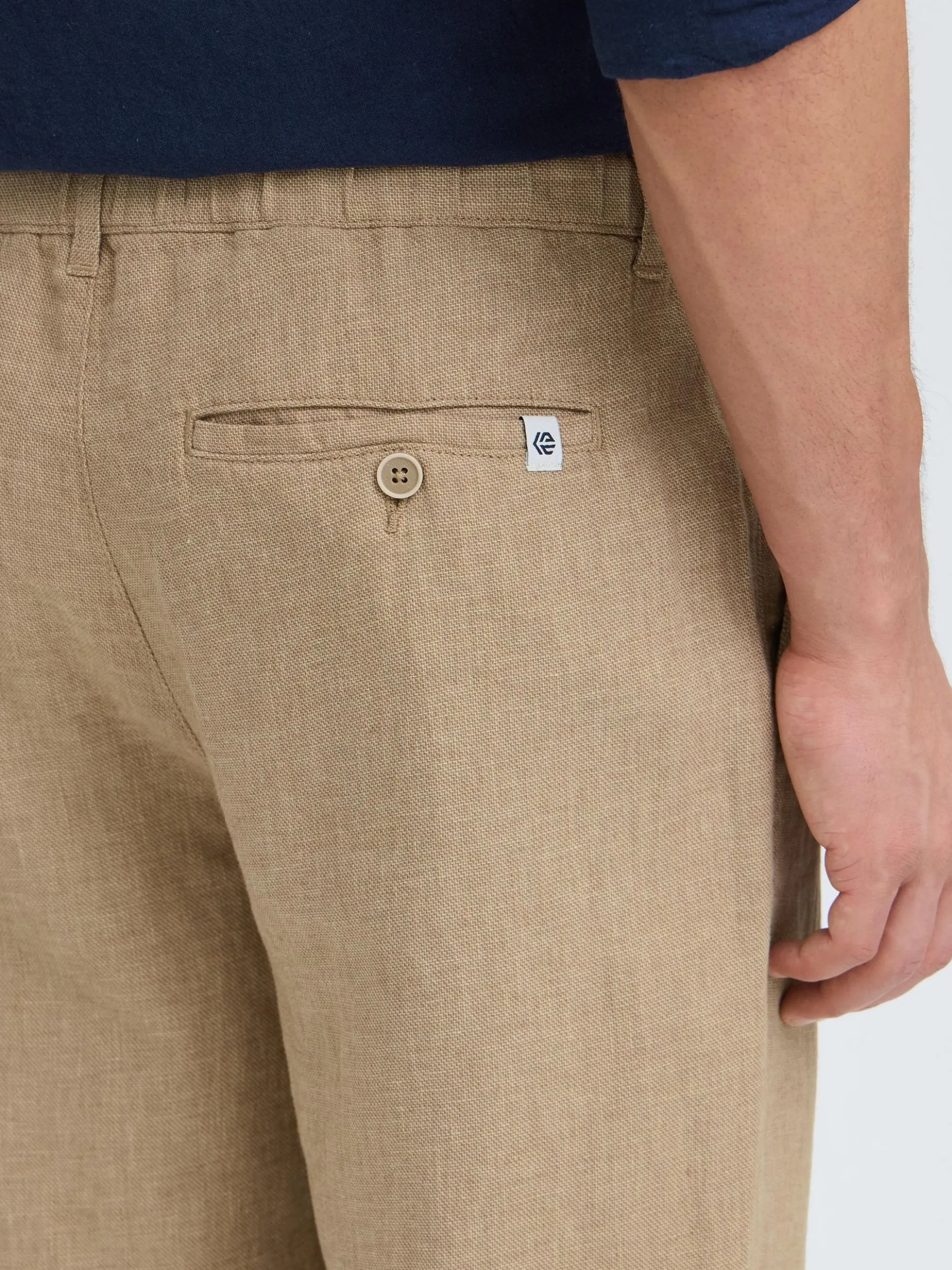 Indicode Herren Leinenhose - IDTropelo in braun