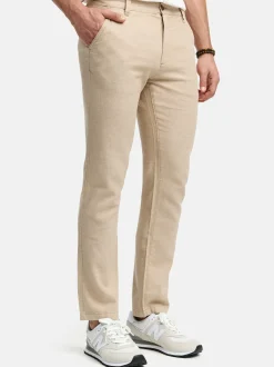 Indicode Herren Leinenhose - INGuy in beige sand
