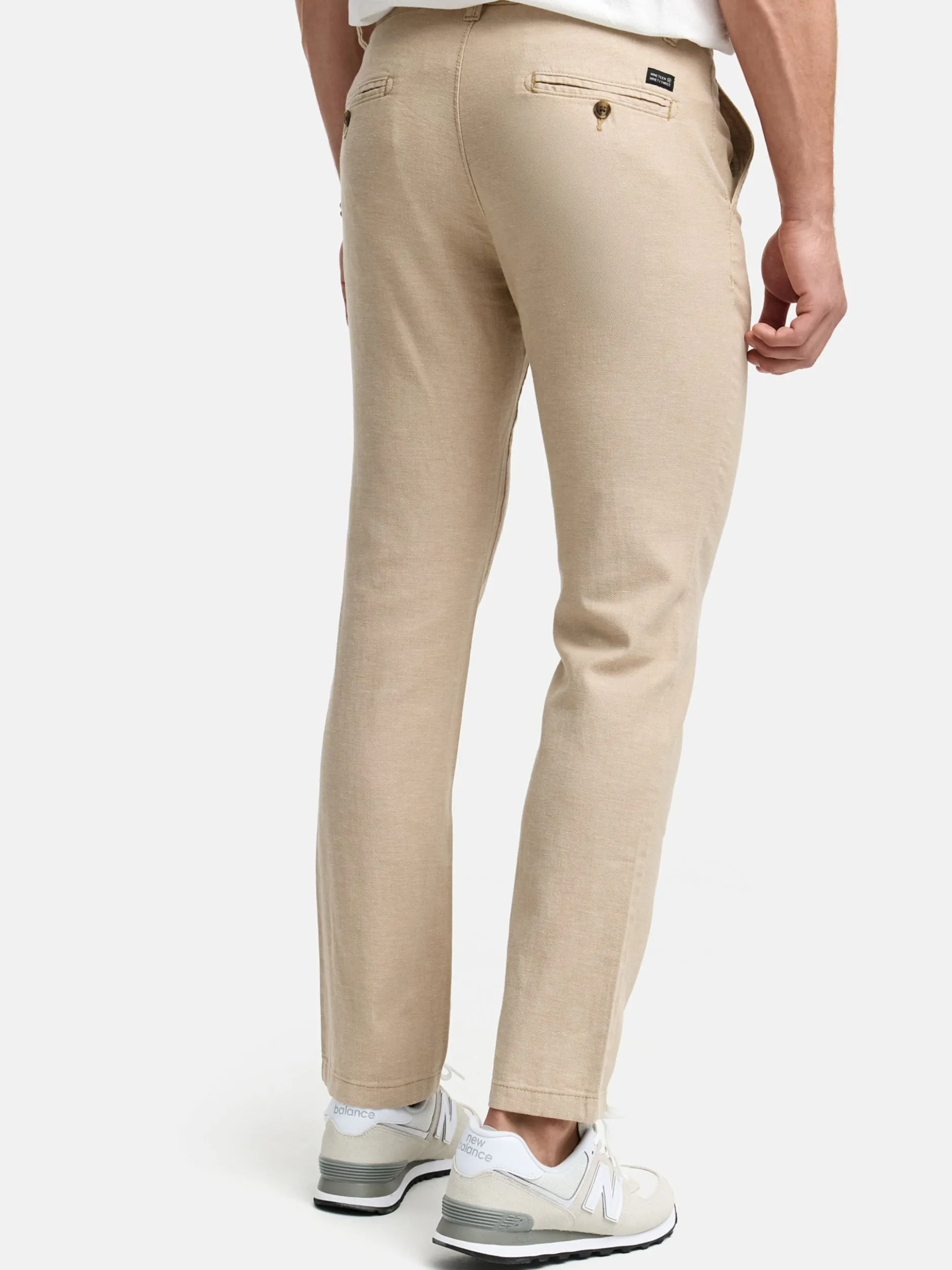 Indicode Herren Leinenhose - INGuy in beige sand