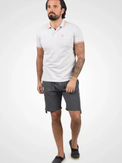 Indicode Herren Leinenshorts - IDMoses in grau